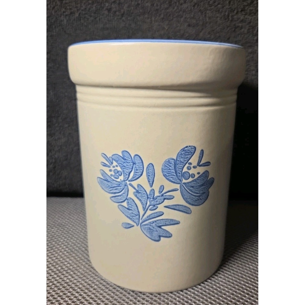 Pfaltzgraff "Yorktowne" 6 1/2" Tall Large Gadget Crock / Utensil Holder